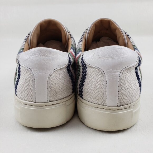 Taft Classic Striped Sneaker Mens 9 Multicolor Lace Up Casual Shoe Portugal - Picture 9 of 14